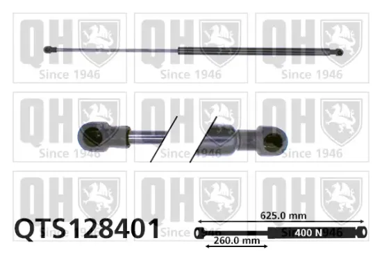 Gasfeder, Koffer-/Laderaum QUINTON HAZELL QTS128401 Bild Gasfeder, Koffer-/Laderaum QUINTON HAZELL QTS128401