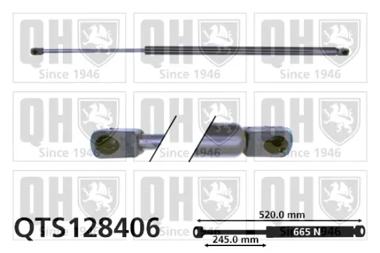Gasfeder, Koffer-/Laderaum QUINTON HAZELL QTS128406 Bild Gasfeder, Koffer-/Laderaum QUINTON HAZELL QTS128406