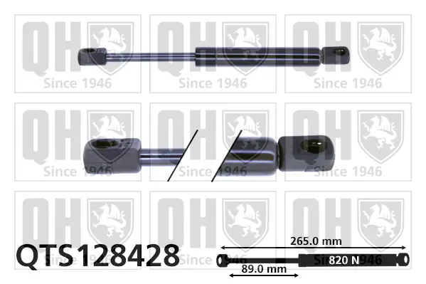 Gasfeder, Koffer-/Laderaum QUINTON HAZELL QTS128428