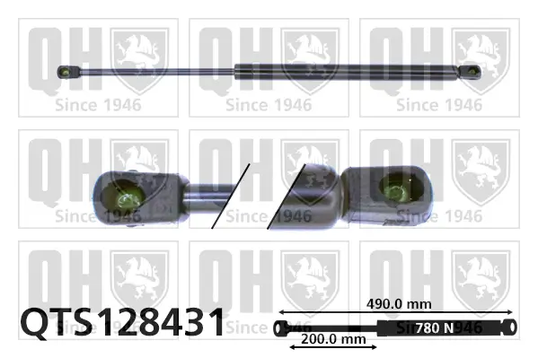 Gasfeder, Koffer-/Laderaum QUINTON HAZELL QTS128431