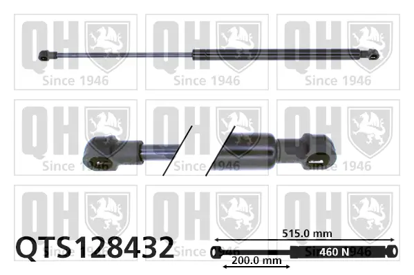 Gasfeder, Koffer-/Laderaum QUINTON HAZELL QTS128432