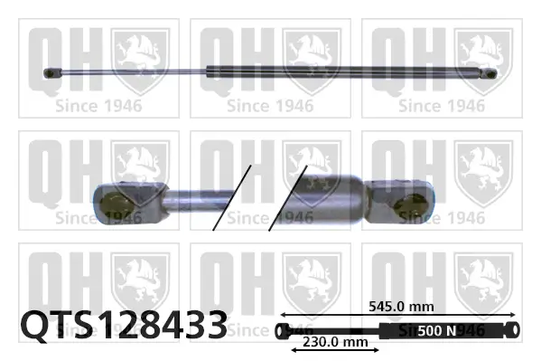 Gasfeder, Koffer-/Laderaum QUINTON HAZELL QTS128433