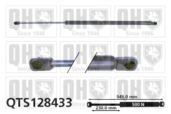 Gasfeder, Koffer-/Laderaum QUINTON HAZELL QTS128433 Bild Gasfeder, Koffer-/Laderaum QUINTON HAZELL QTS128433