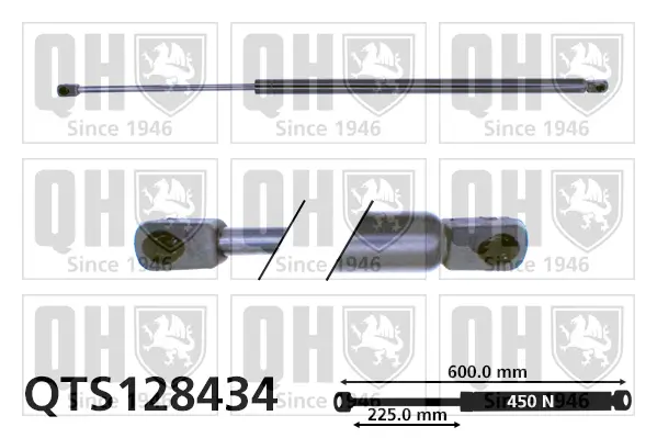 Gasfeder, Koffer-/Laderaum QUINTON HAZELL QTS128434