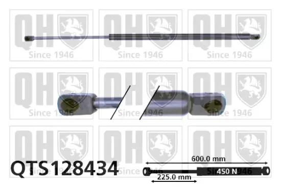 Gasfeder, Koffer-/Laderaum QUINTON HAZELL QTS128434 Bild Gasfeder, Koffer-/Laderaum QUINTON HAZELL QTS128434