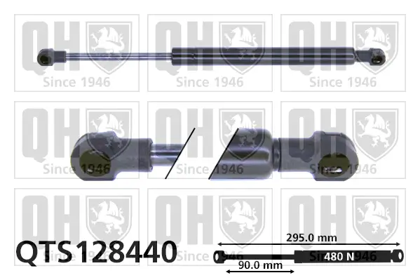 Gasfeder, Koffer-/Laderaum QUINTON HAZELL QTS128440