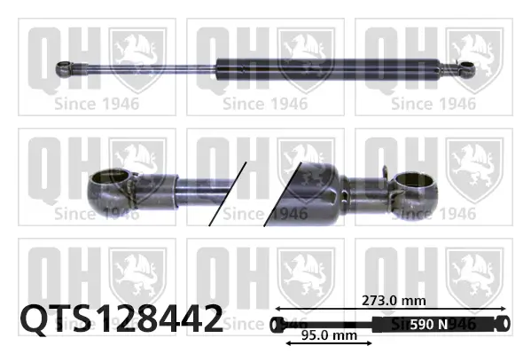 Gasfeder, Koffer-/Laderaum QUINTON HAZELL QTS128442