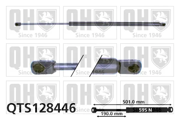 Gasfeder, Koffer-/Laderaum QUINTON HAZELL QTS128446