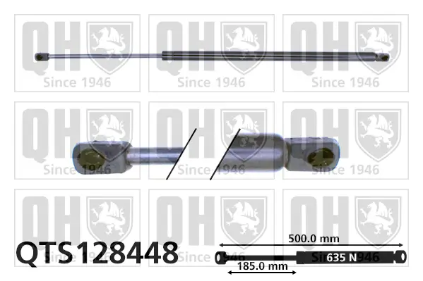 Gasfeder, Koffer-/Laderaum QUINTON HAZELL QTS128448