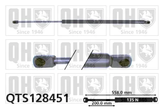 Gasfeder, Koffer-/Laderaum QUINTON HAZELL QTS128451 Bild Gasfeder, Koffer-/Laderaum QUINTON HAZELL QTS128451