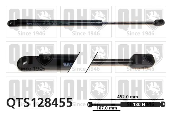 Gasfeder, Koffer-/Laderaum QUINTON HAZELL QTS128455