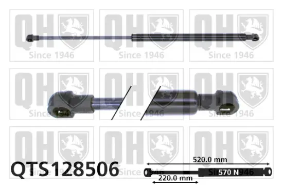 Gasfeder, Koffer-/Laderaum QUINTON HAZELL QTS128506 Bild Gasfeder, Koffer-/Laderaum QUINTON HAZELL QTS128506