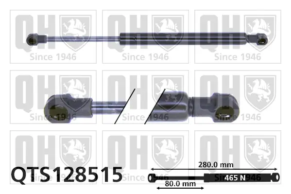 Gasfeder, Koffer-/Laderaum QUINTON HAZELL QTS128515