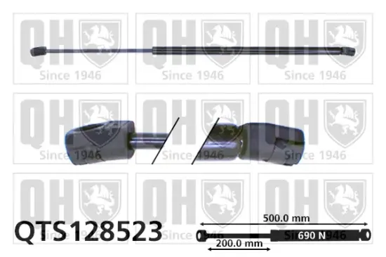 Gasfeder, Koffer-/Laderaum QUINTON HAZELL QTS128523 Bild Gasfeder, Koffer-/Laderaum QUINTON HAZELL QTS128523