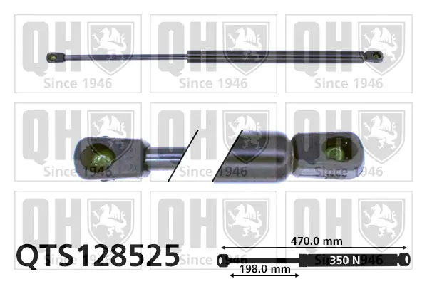 Gasfeder, Koffer-/Laderaum beidseitig QUINTON HAZELL QTS128525