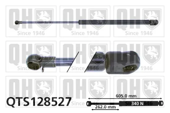 Gasfeder, Koffer-/Laderaum QUINTON HAZELL QTS128527 Bild Gasfeder, Koffer-/Laderaum QUINTON HAZELL QTS128527