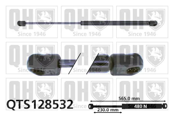 Gasfeder, Koffer-/Laderaum QUINTON HAZELL QTS128532