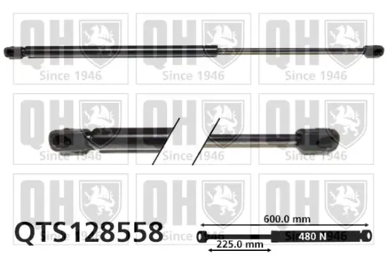 Gasfeder, Koffer-/Laderaum hinten rechts QUINTON HAZELL QTS128558 Bild Gasfeder, Koffer-/Laderaum hinten rechts QUINTON HAZELL QTS128558