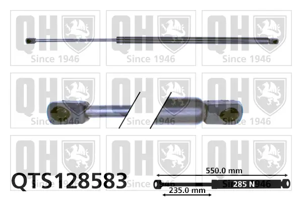 Gasfeder, Motorhaube QUINTON HAZELL QTS128583