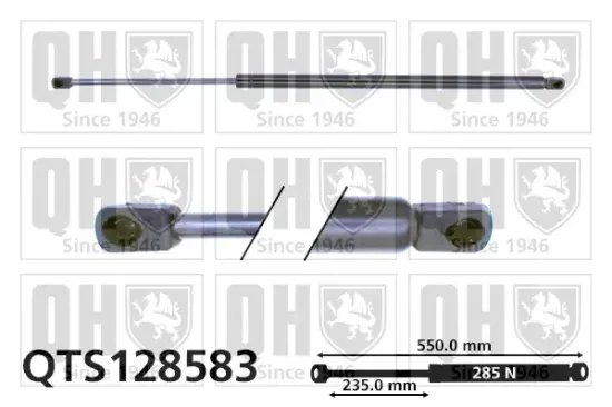 Gasfeder, Motorhaube QUINTON HAZELL QTS128583 Bild Gasfeder, Motorhaube QUINTON HAZELL QTS128583