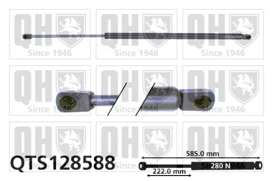 Gasfeder, Koffer-/Laderaum beidseitig QUINTON HAZELL QTS128588 Bild Gasfeder, Koffer-/Laderaum beidseitig QUINTON HAZELL QTS128588