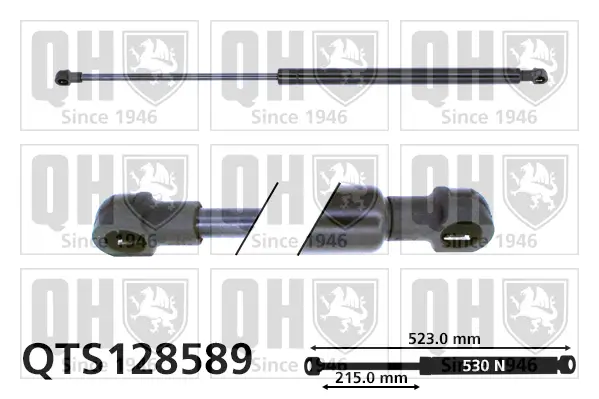 Gasfeder, Koffer-/Laderaum QUINTON HAZELL QTS128589