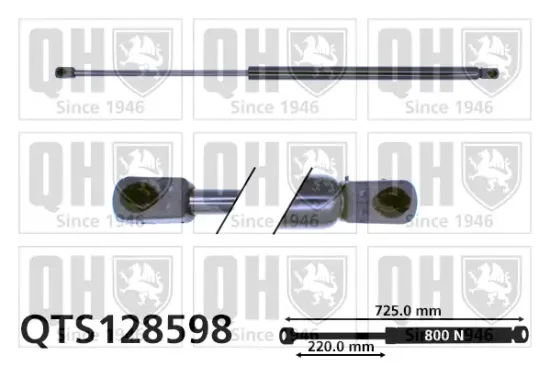 Gasfeder, Koffer-/Laderaum QUINTON HAZELL QTS128598 Bild Gasfeder, Koffer-/Laderaum QUINTON HAZELL QTS128598