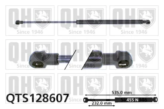 Gasfeder, Koffer-/Laderaum QUINTON HAZELL QTS128607 Bild Gasfeder, Koffer-/Laderaum QUINTON HAZELL QTS128607
