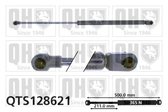 Gasfeder, Motorhaube QUINTON HAZELL QTS128621 Bild Gasfeder, Motorhaube QUINTON HAZELL QTS128621