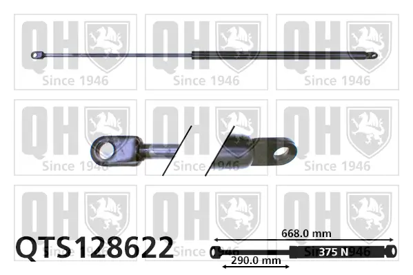 Gasfeder, Motorhaube QUINTON HAZELL QTS128622