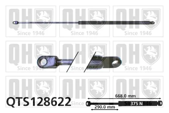 Gasfeder, Motorhaube QUINTON HAZELL QTS128622 Bild Gasfeder, Motorhaube QUINTON HAZELL QTS128622