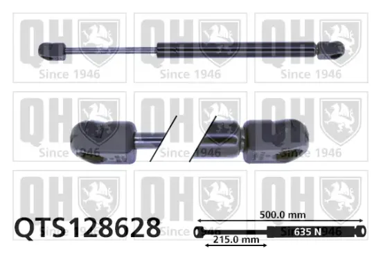 Gasfeder, Koffer-/Laderaum QUINTON HAZELL QTS128628 Bild Gasfeder, Koffer-/Laderaum QUINTON HAZELL QTS128628