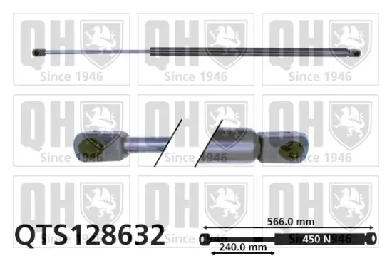 Gasfeder, Koffer-/Laderaum QUINTON HAZELL QTS128632 Bild Gasfeder, Koffer-/Laderaum QUINTON HAZELL QTS128632