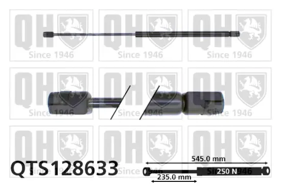Gasfeder, Motorhaube QUINTON HAZELL QTS128633 Bild Gasfeder, Motorhaube QUINTON HAZELL QTS128633