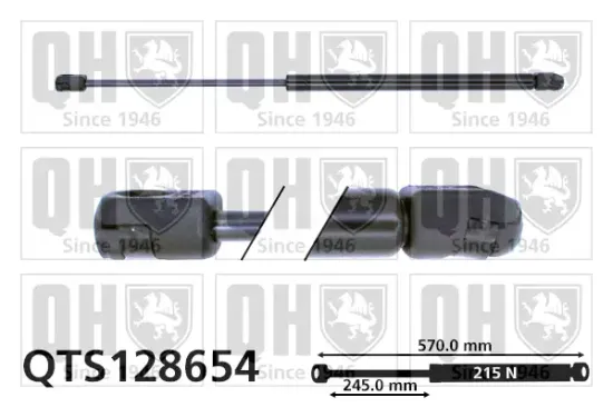 Gasfeder, Koffer-/Laderaum QUINTON HAZELL QTS128654 Bild Gasfeder, Koffer-/Laderaum QUINTON HAZELL QTS128654