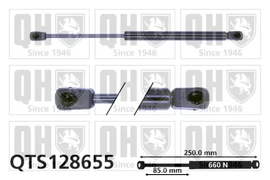 Gasfeder, Motorhaube QUINTON HAZELL QTS128655 Bild Gasfeder, Motorhaube QUINTON HAZELL QTS128655