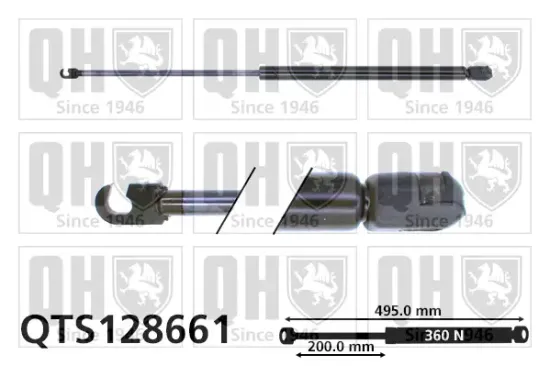 Gasfeder, Koffer-/Laderaum QUINTON HAZELL QTS128661 Bild Gasfeder, Koffer-/Laderaum QUINTON HAZELL QTS128661
