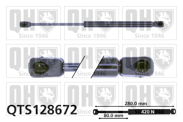 Gasfeder, Koffer-/Laderaum QUINTON HAZELL QTS128672