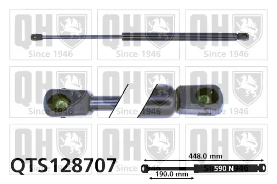 Gasfeder, Koffer-/Laderaum QUINTON HAZELL QTS128707 Bild Gasfeder, Koffer-/Laderaum QUINTON HAZELL QTS128707