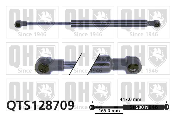 Gasfeder, Koffer-/Laderaum QUINTON HAZELL QTS128709
