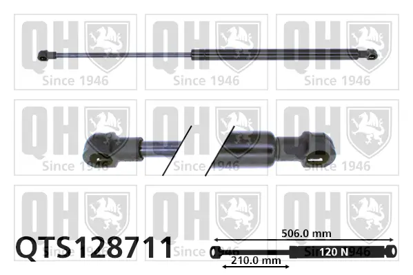 Gasfeder, Motorhaube QUINTON HAZELL QTS128711