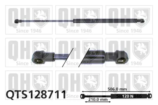 Gasfeder, Motorhaube QUINTON HAZELL QTS128711 Bild Gasfeder, Motorhaube QUINTON HAZELL QTS128711