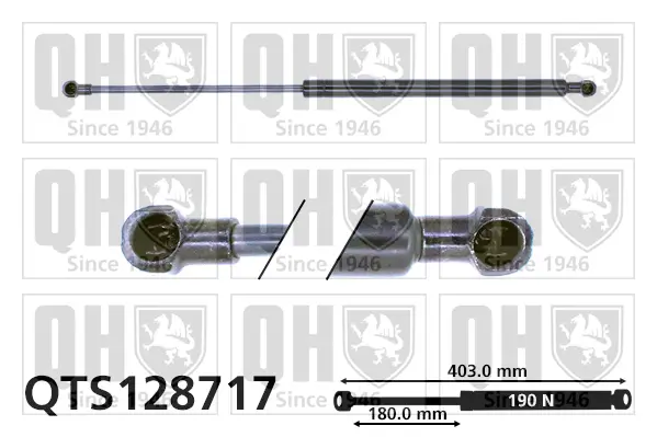 Gasfeder, Koffer-/Laderaum QUINTON HAZELL QTS128717