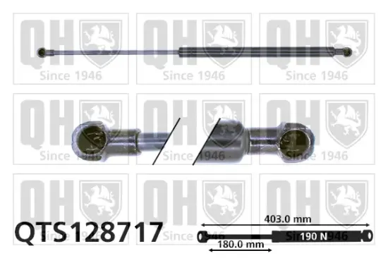 Gasfeder, Koffer-/Laderaum QUINTON HAZELL QTS128717 Bild Gasfeder, Koffer-/Laderaum QUINTON HAZELL QTS128717