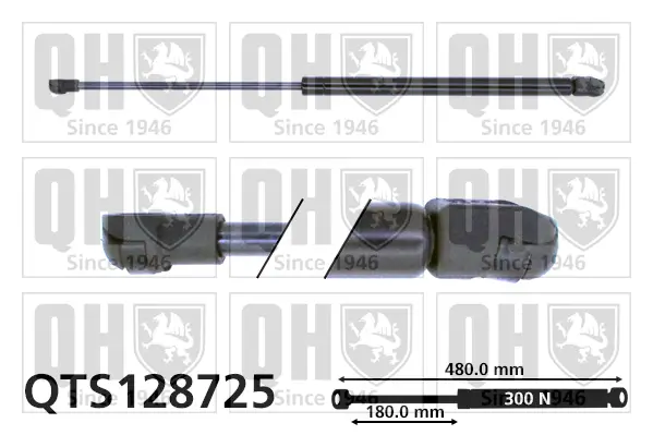 Gasfeder, Motorhaube QUINTON HAZELL QTS128725