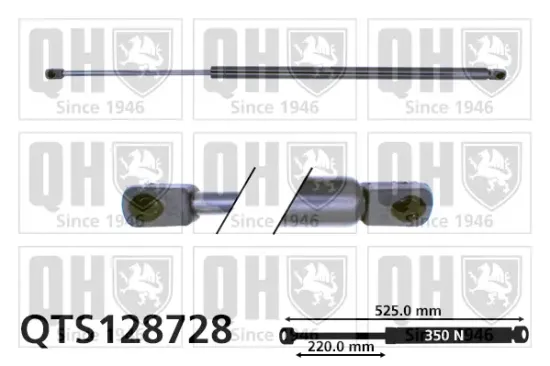 Gasfeder, Koffer-/Laderaum QUINTON HAZELL QTS128728 Bild Gasfeder, Koffer-/Laderaum QUINTON HAZELL QTS128728