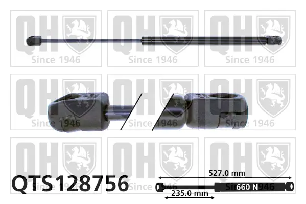 Gasfeder, Koffer-/Laderaum QUINTON HAZELL QTS128756