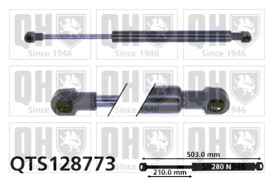 Gasfeder, Koffer-/Laderaum QUINTON HAZELL QTS128773 Bild Gasfeder, Koffer-/Laderaum QUINTON HAZELL QTS128773