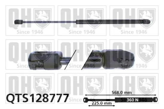 Gasfeder, Koffer-/Laderaum QUINTON HAZELL QTS128777 Bild Gasfeder, Koffer-/Laderaum QUINTON HAZELL QTS128777