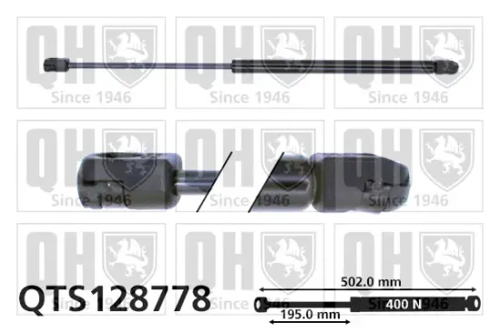 Gasfeder, Koffer-/Laderaum QUINTON HAZELL QTS128778 Bild Gasfeder, Koffer-/Laderaum QUINTON HAZELL QTS128778